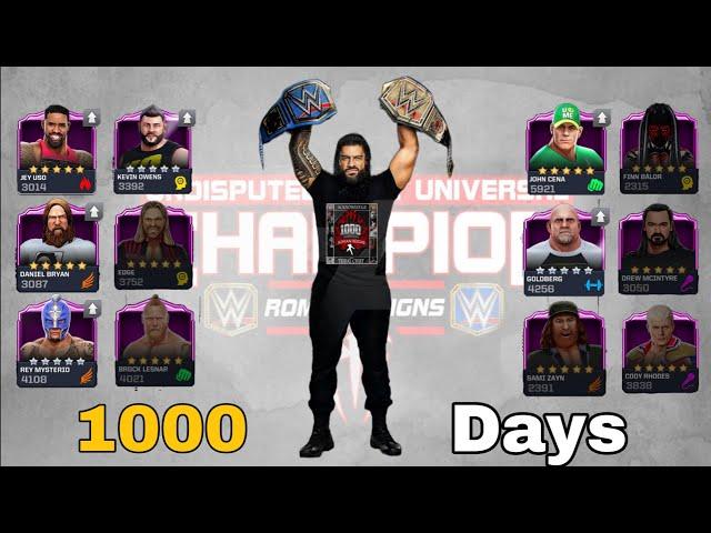 1000 Days of Tribal titan Roman Reigns campaign event wwe mayhem