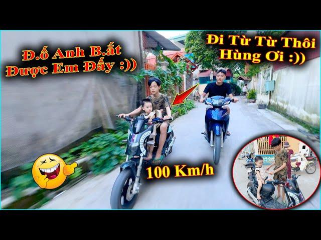 Hoàng Em Há Mồm Khi Hùng Đơ Đ.ộ X.e Đ.èo B.in Về Vs Tốc Độ 100km/h
