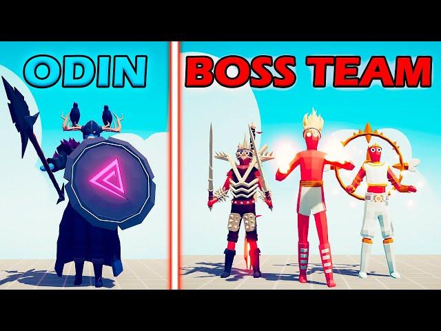 ODIN TEAM vs BOSS UNITS TEAM - Totally Accurate Battle Simulator | TABS