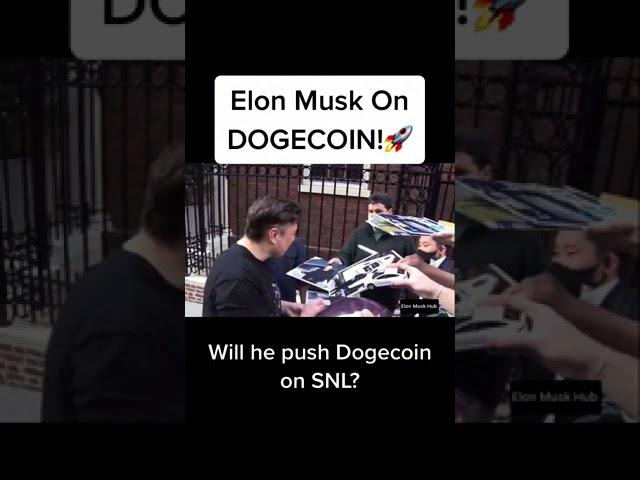 Elon Musk On Dogecoin! #elonmusk #dogecoin #viral #fyp #crypto #coin #money #rich #snl