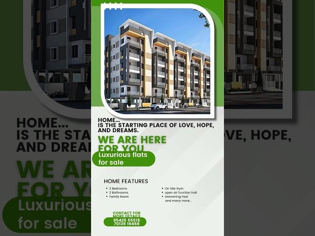 Modern flats for sale #home #2bhkflatsforsale #rrproperties #3bhkflatsforsale #realestate