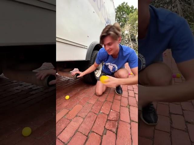 FILLING MY EXHAUST WITH BALL PIT BALLS #shorts