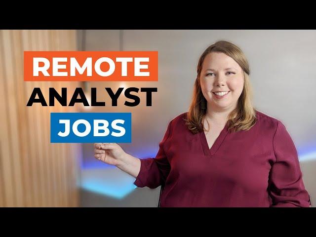 Remote Data Analyst Jobs