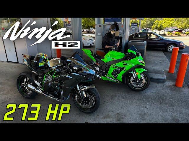 First Ride on a 273HP Ninja H2