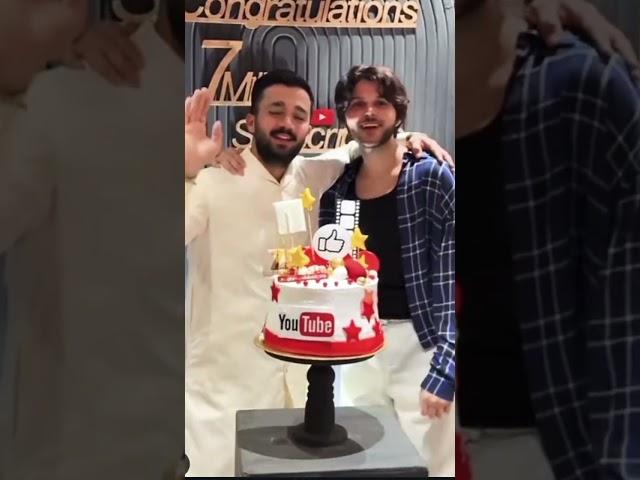 7M celebration with nadeem nani  #rajabfamliy #rajab #7M #celebration #shortsviral