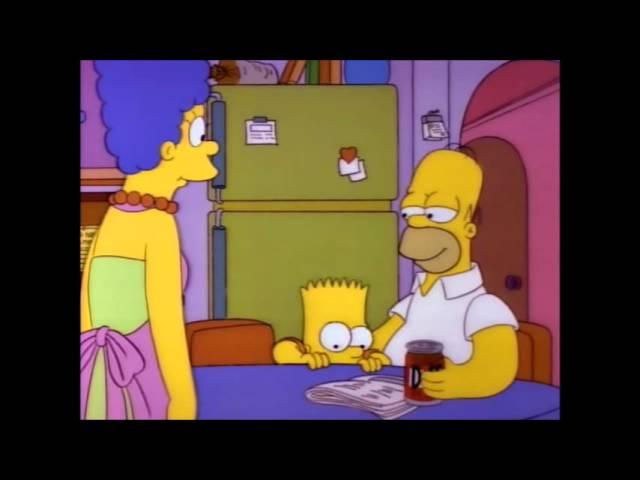 The Simpsons - Homer gives Bart advice on women