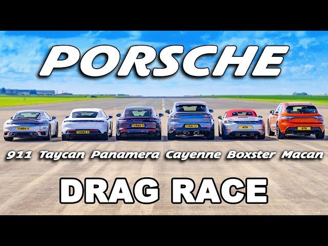 Every Porsche DRAG RACE