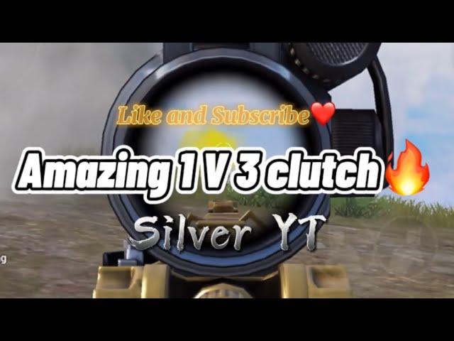 Amazing 1 v 3 Clutch️/ SilverYT #pubgmobile #shorts #1v3clutch