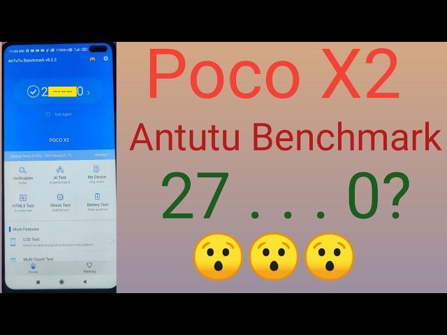 Poco X2 Indian Unit Antutu Benchmark Score