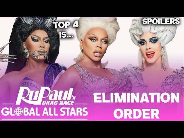 GLOBAL All Stars *FINAL* Elimination Order & TOP 4 - RuPaul's Drag Race