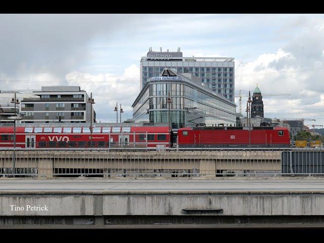 Zugverkehr in Dresden HBf am 25.04.2024 - zwischen den LEW-Mädels