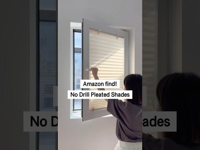  No-Drill Pleated Shades