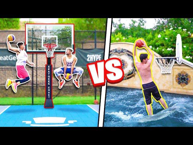 INSANE 2HYPE Pool + Mini Hoop Dunk Contest!