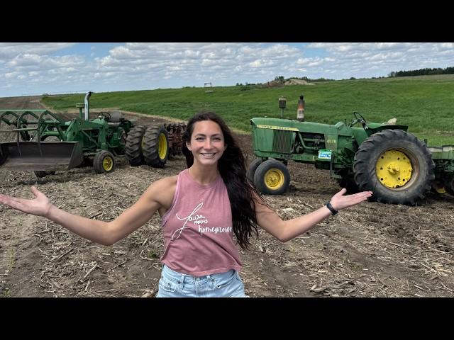 Two 59 Year Old Tractors Planting A BIG Sweet Corn Patch