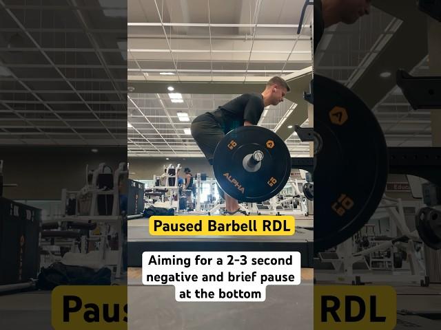 How to: Paused Barbell RDL