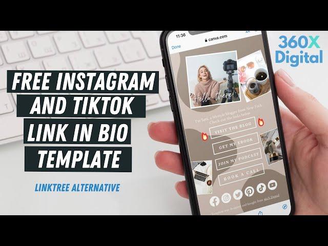 Free Instagram and TikTok Link in Bio Template - Linktree Alternative