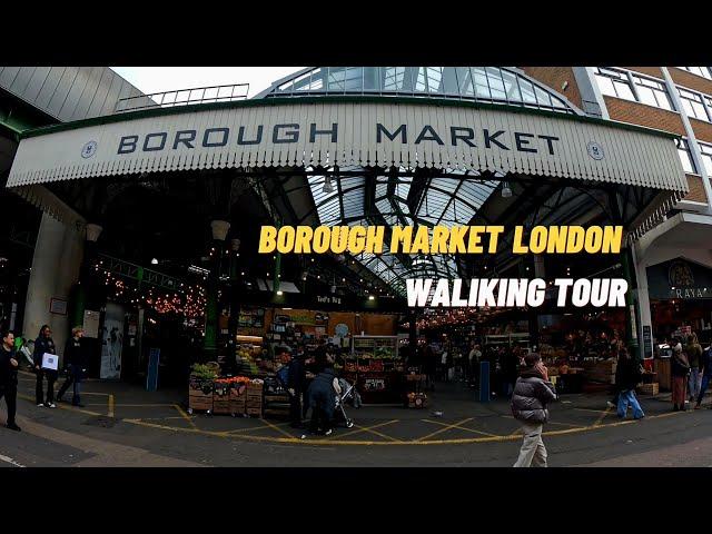 [4K] Borough Market London Walking Tour