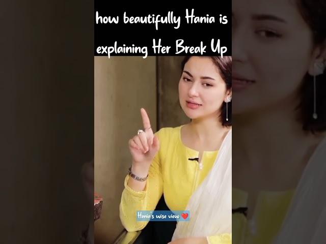 Hania Amir Explaining Her Break Up with Asim Azhar so Wisely |Breakup ytshort | Clicks Matter|