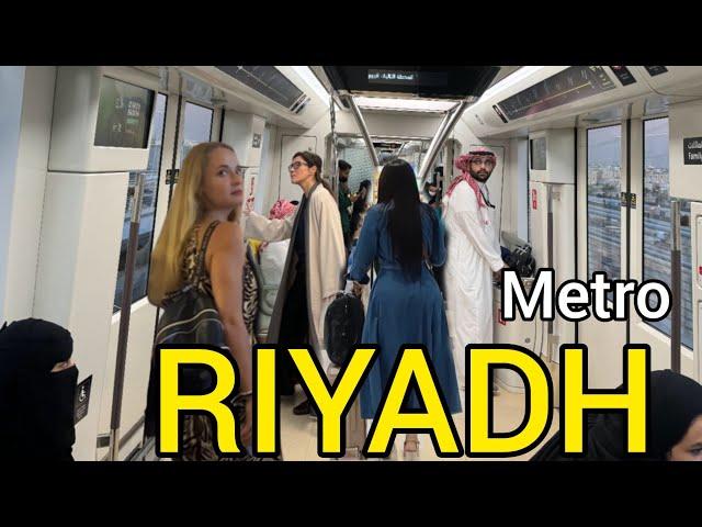 Very Modern and High Busy The Greater Riyadh Metro | Amazing Life In Saudi Arabia