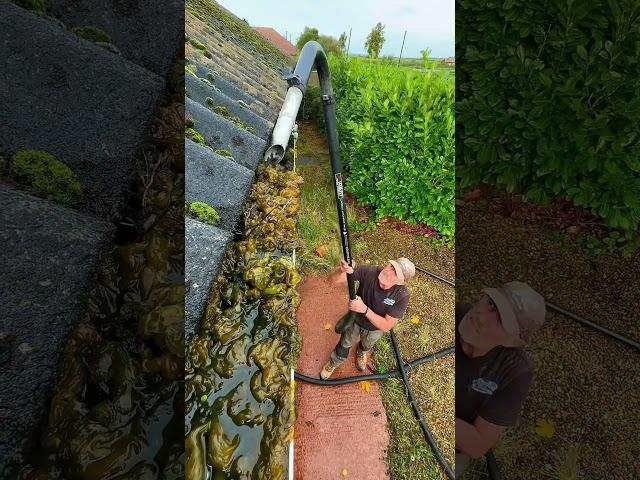 Kiam Cyclone Gutter Vac in action  #guttercleaning #equip2clean #cleaning #asmr #oddlysatisfying