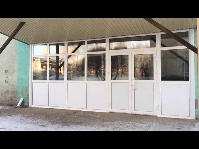 Алюминиевые двери. Монтаж входной группы. Омск