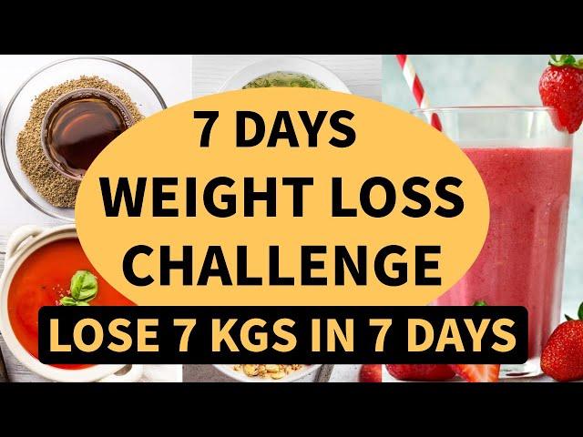 7 Days Weight Loss Challenge - Lose 7 Kgs In 7 Days | Full Day Diet Plan In Hindi | Let's Go Healthy