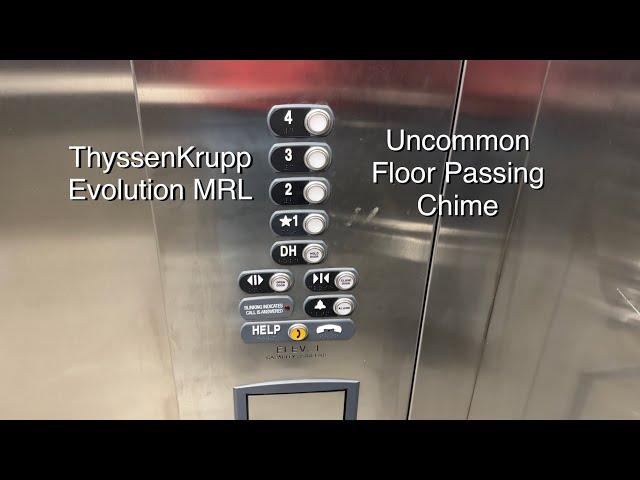 (Read Description) 2020 ThyssenKrupp Evolution MRL Traction Elevator w/ Uncommon Floor Passing Chime