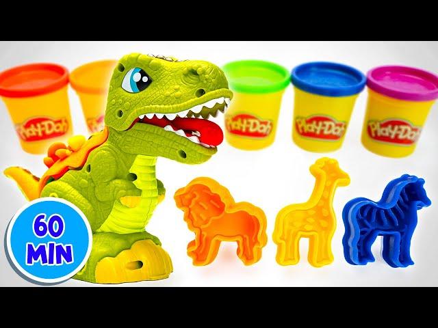 LIVE: TOP Preschool Learning Adventure - Animal Names and Numbers with Play Doh Toys