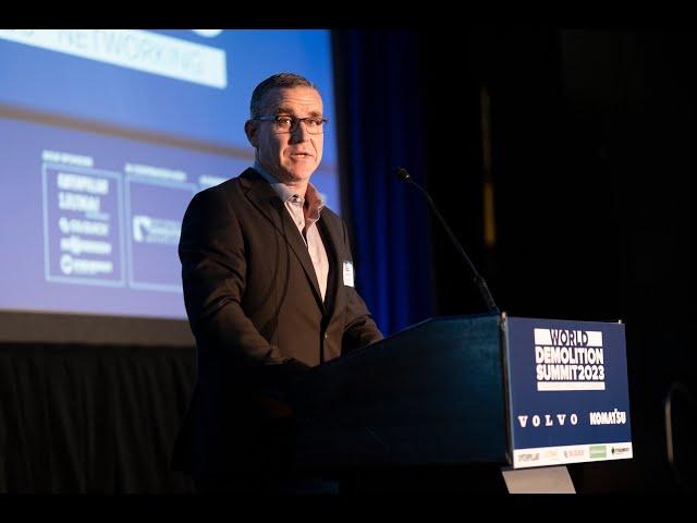 Brian Priestly at the 2023 World Demolition Summit