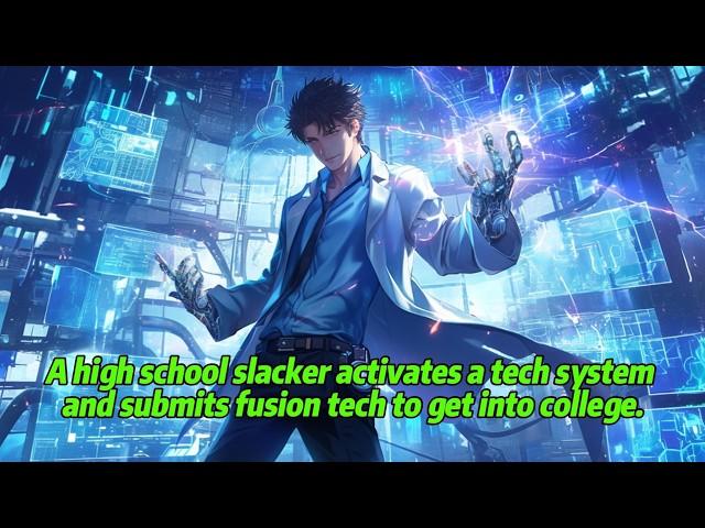 A high school slacker activates a tech system and submits fusion tech to get into college.