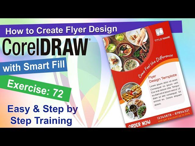 How to Create Flyer Design in Corel Draw Exercise No. 72 | CorelDraw Tutorial | YN Tutor