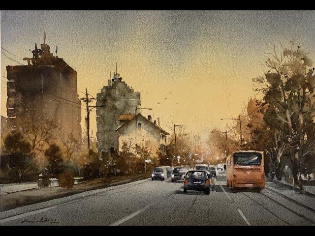 watercolor painting demo by javid