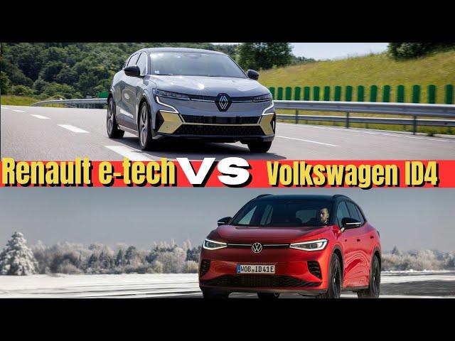 Volkswagen ID 4 GTX AWD, 2024 VS Renault E Tech Scenic Grand, 2024