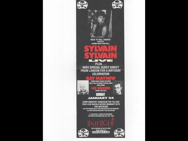 SYLVAIN SYLVAIN LIVE in NYC!