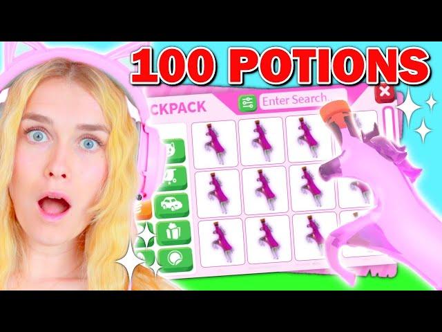 Starting Over With 100 RIDE POTIONS In Adopt Me! (Roblox)