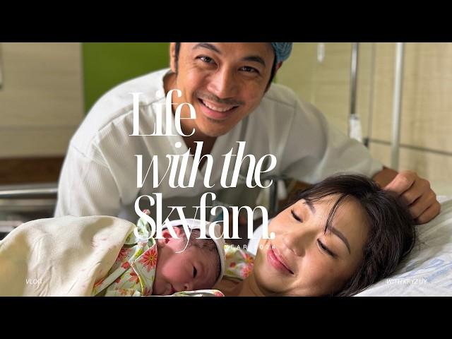 Baby 3 is finally here!, Kids meet Little Cute for the 1st time, Labor and Delivery Story