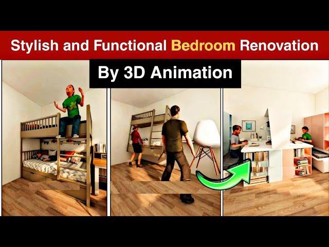 Transforming A Small Bedroom For Two Kids | Stylish and Functional Bedroom Renovation