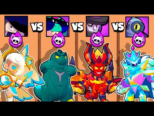 WHAT IS THE BEST BRAWLER with HYPERCHARGE SKIN? | EDGAR vs MORTIS | BRAWL STARS