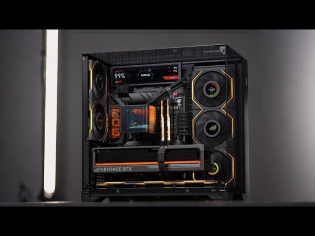 Lian Li Vision | Ryzen 9800X3D | ASUS ROG Astral RTX 5080 = Next Level Monster PC!