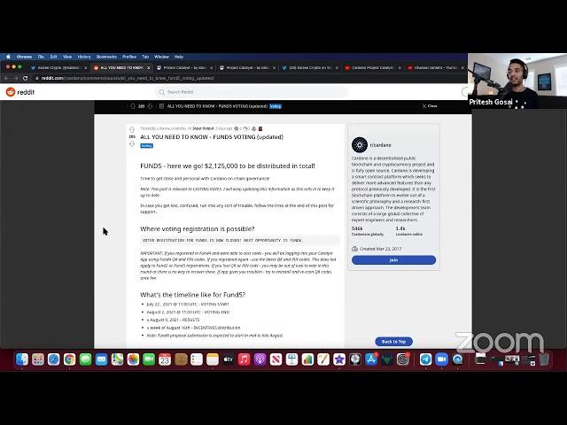Cardano Project Catalyst Fund5 Livestream w/ Kaizen Crypto