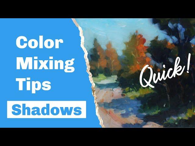 Mixing Beautiful Shadow Colors (Oil and Acrylics)