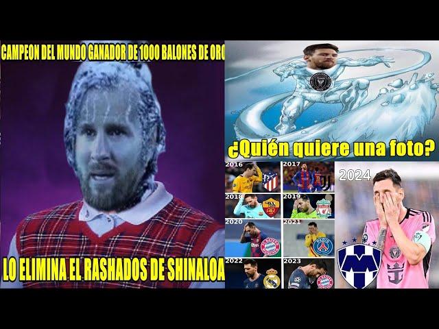 Memes Monterrey Humilla Elimina Messi Concachampions Monterrey vs Inter de Miami 3-1 Messi Congelado