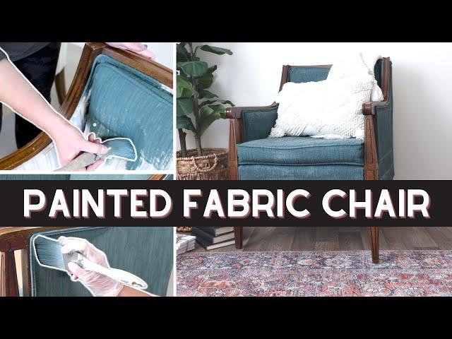 Painted Fabric Chair --- Easy and Affordable!