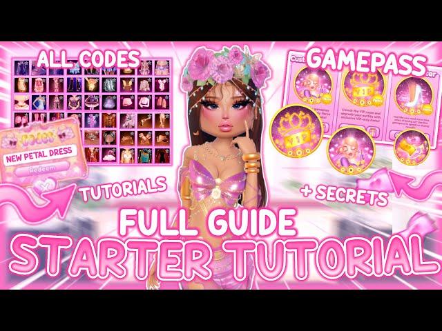 STARTER TUTORIAL HOW TO PLAY DRESS TO IMPRESS *FULL GUIDE + SECRETS AND ALL CODES* | Roblox