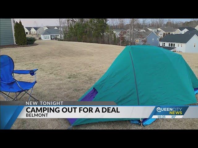 Charlotte real estate broker camps out for four nights to secure home sales for clients