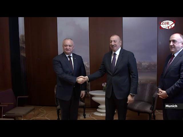 President Ilham Aliyev met with Moldovan President Igor Dodon in Munich