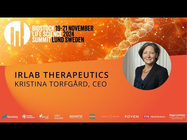 IRLAB Therapeutics | BioStock Life Science Summit 2024