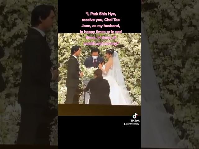 Park Shin Hye and Choi Tae Joon | Wedding Vows