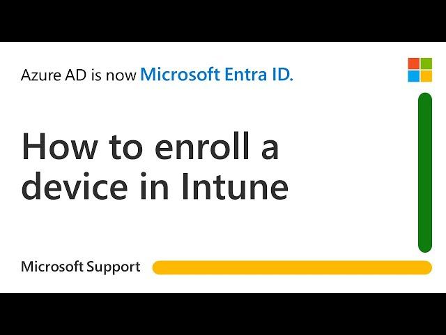 How to enroll a device in Intune | Microsoft