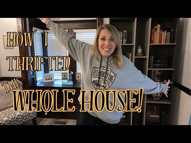 How I THRIFTED this WHOLE HOUSE!!! || Decorate like a pro for pennies